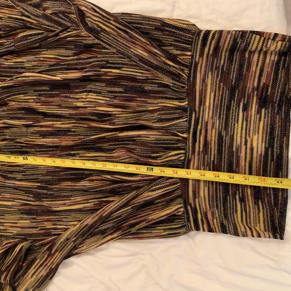 Vintage MISSONI Mare V-Neck Striped knit Kaftan Cover Up Dress Small - Picture 2 of 5